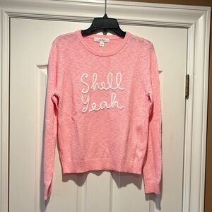 Lilly Pulitzer Pink "Shell Yeah" Crewneck Sweater